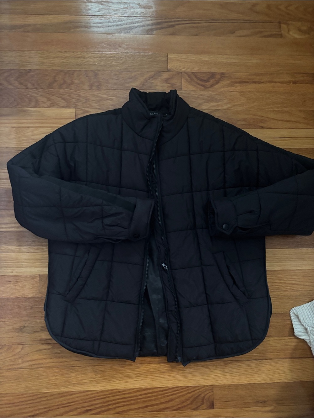Men's Black Quilted Jacket - Unbranded